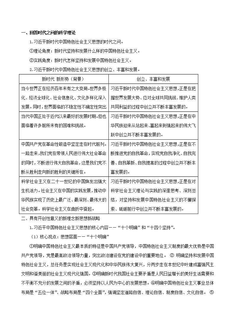 【核心素养目标】统编版高中政治必修一 1.4.3 2023-2024习近平新时代中国特色社会主义思想课件+教案+学案+同步练习+视频（含答案）02