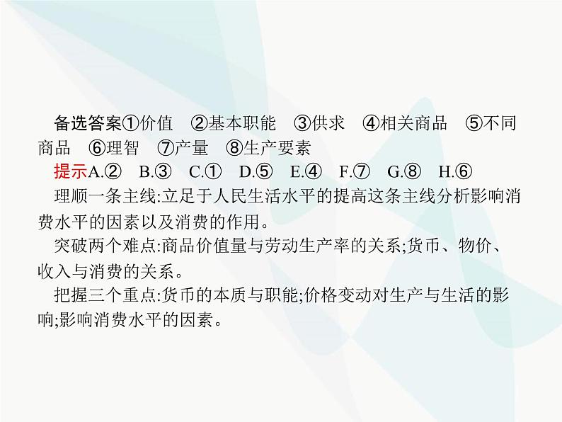 人教版高中思想政治必修1学考同步单元整合第一单元课件03