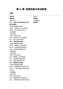 第06课 我国的基本政治制度（讲义）-2024年高考政治一轮复习讲练测（新教材新高考）