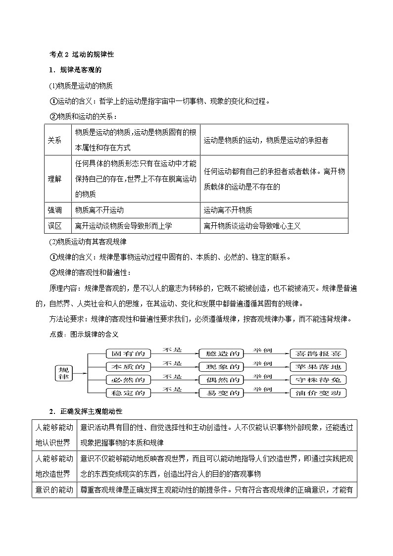 【暑假提升】统编版政治高一（升高二）暑假预习-（必修4）第02讲 探究世界的本质 讲学案02