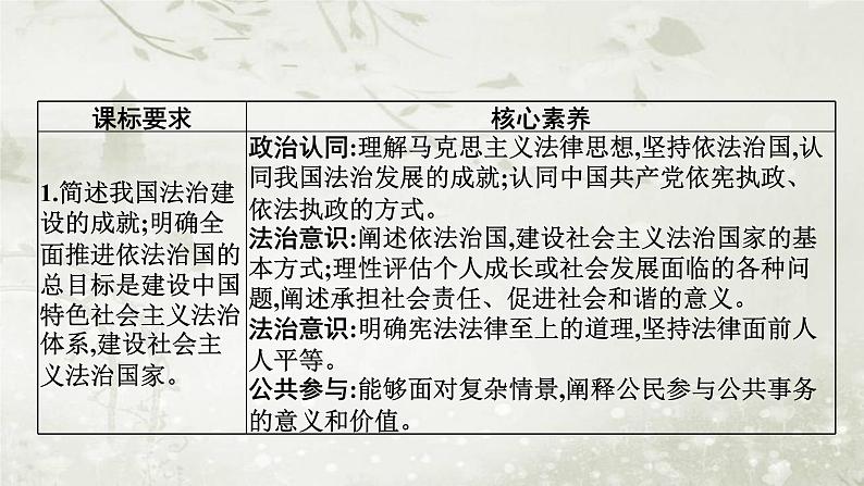 普通高中政治必修3学业水平合格性考试复习专题七全面依法治国课件第2页