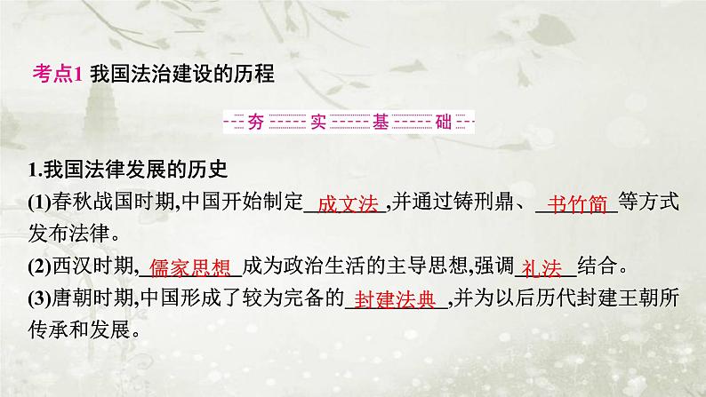 普通高中政治必修3学业水平合格性考试复习专题七全面依法治国课件第5页