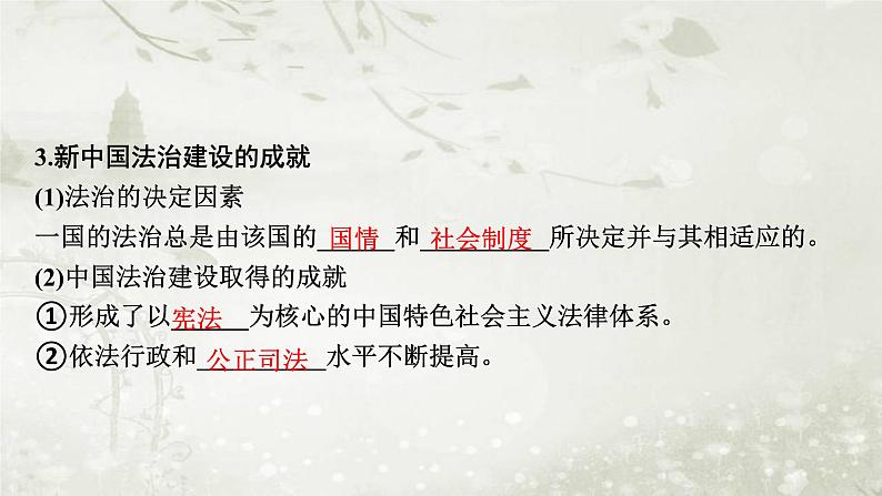 普通高中政治必修3学业水平合格性考试复习专题七全面依法治国课件第8页