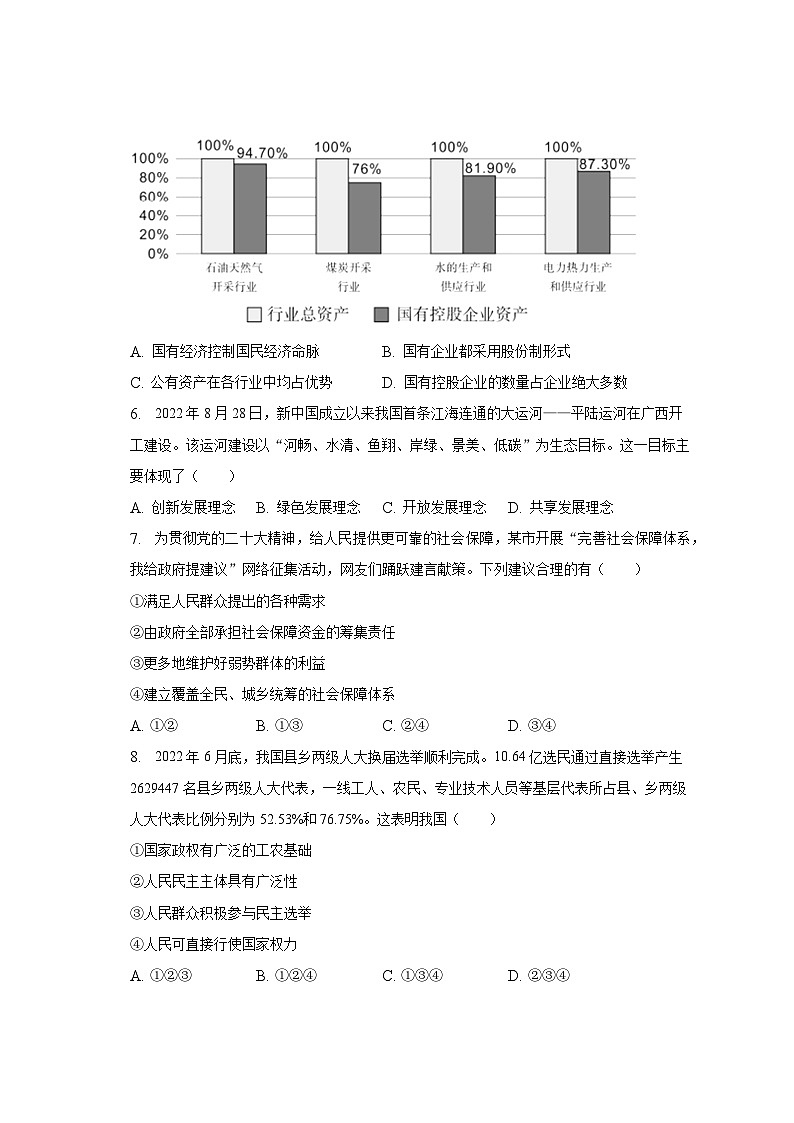 2022-2023学年湖南省邵阳市邵东四中高二（下）期中政治试卷（含解析）第2页
