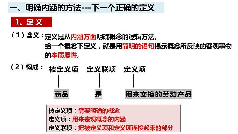 4.2明确概念的方法课件-2022-2023学年高中政治统编版选择性必修三逻辑与思维03