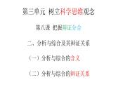 8.2 分析与综合及其辩证关系 课件-2022-2023学年高中政治统编版选择性必修三逻辑与思维
