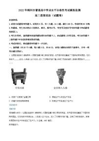 湖南省郴州市2022年普通高中学业水平合格性考试模拟监测政治试题（含解析）