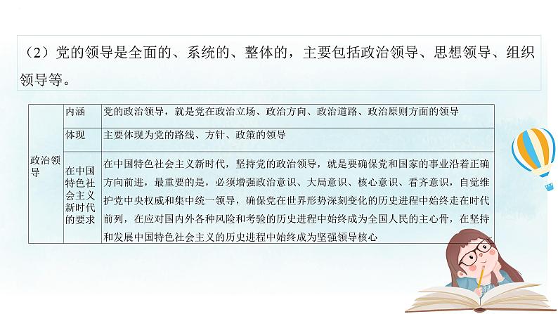 专题十一 坚持和加强党的全面领导 课件-2024届高考政治一轮复习统编版必修三政治与法治第7页