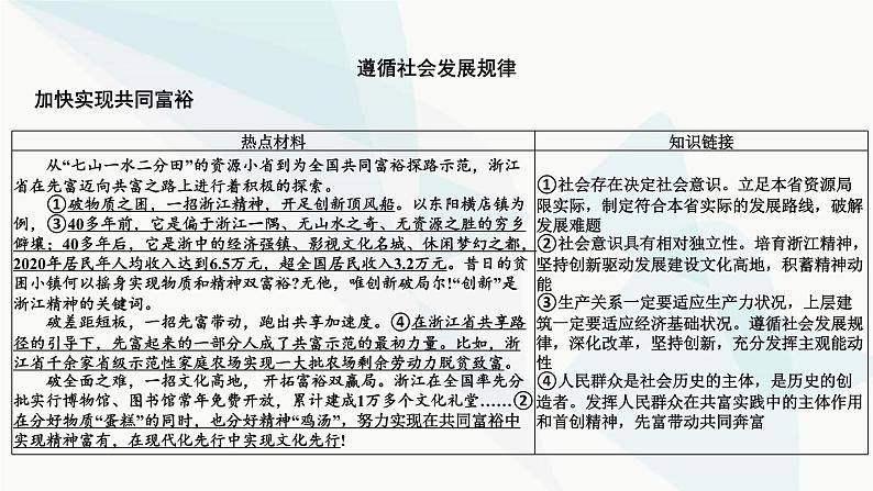 2024届高考政治一轮复习必修4哲学与文化第二单元认识社会与价值选择阶段综合提升课件第3页