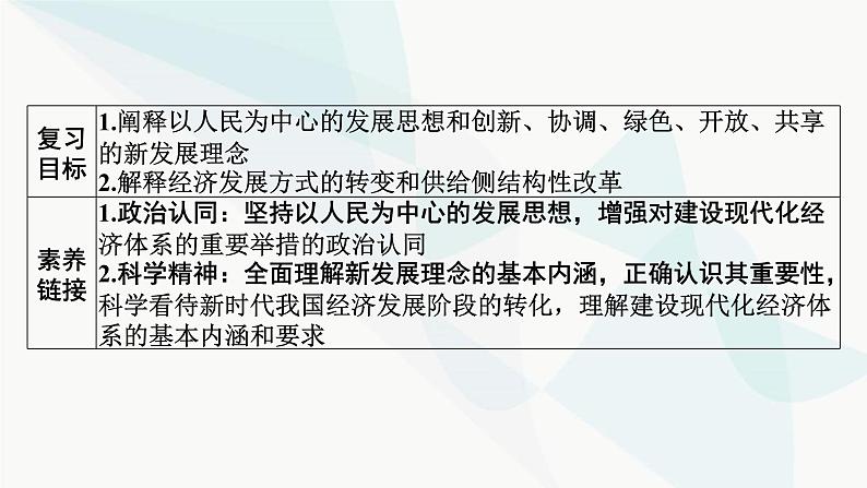 2024届高考政治一轮复习必修2经济与社会第三课我国的经济发展课件02