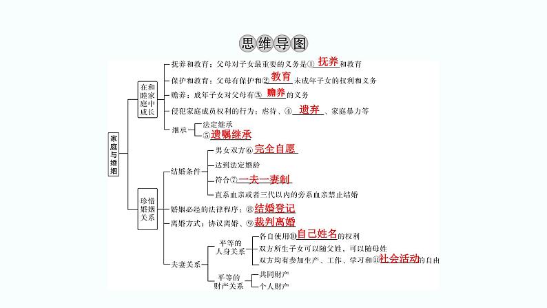 2024届高考政治一轮复习选择性必修2法律与生活第二单元家庭与婚姻课件03