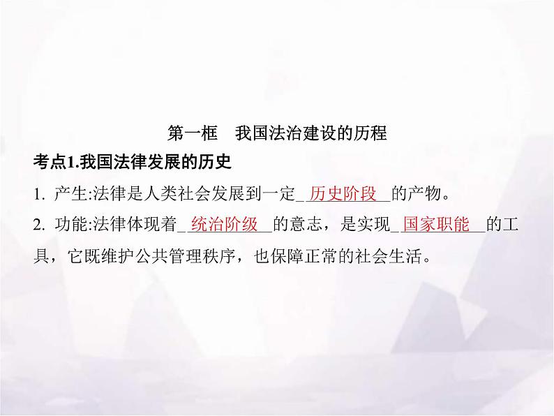 高中思想政治学考复习必修3政治与法治课时15治国理政的基本方式课件03