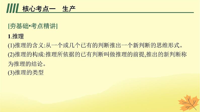 适用于新教材2024版高考政治一轮总复习第二单元遵循逻辑思维规则第6课掌握演绎推理方法课件部编版选择性必修305