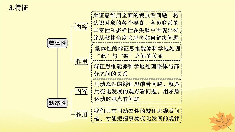 适用于新教材2024版高考政治一轮总复习第三单元运用辩证思维方法第8课把握辩证分合课件部编版选择性必修307