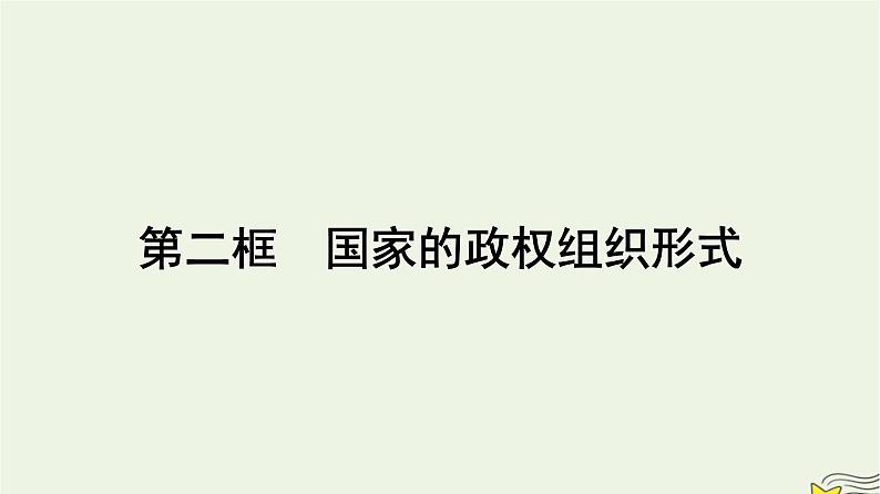 新教材2023年高中政治第1单元各具特色的国家第1课国体与政体第2框国家的政权组织形式课件部编版选择性必修1第1页