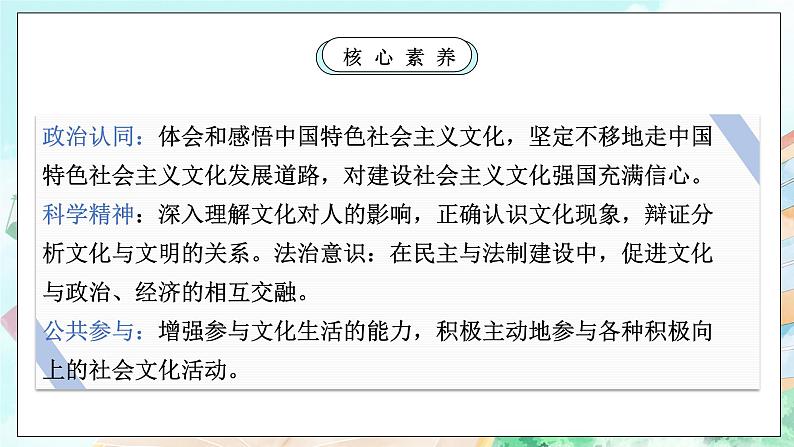 【核心素养目标】新教材必修四《哲学与文化》7.1文化的内涵与功能  课件+教案+练习题（答案）02