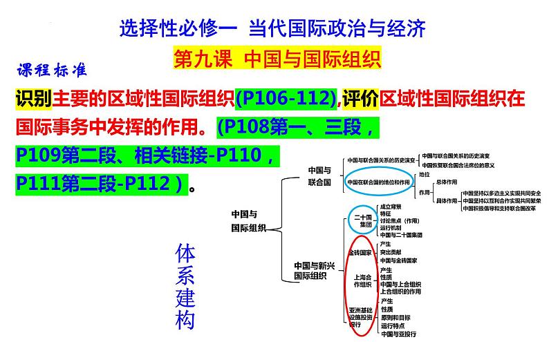 第九课 中国与国际组织 课件-2024届高考政治一轮复习统编版选择性必修一当代国际政治与经济第1页