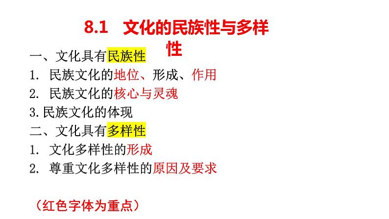 高中政治统编版必修4 8.1文化的民族性与多样性课件PPT03