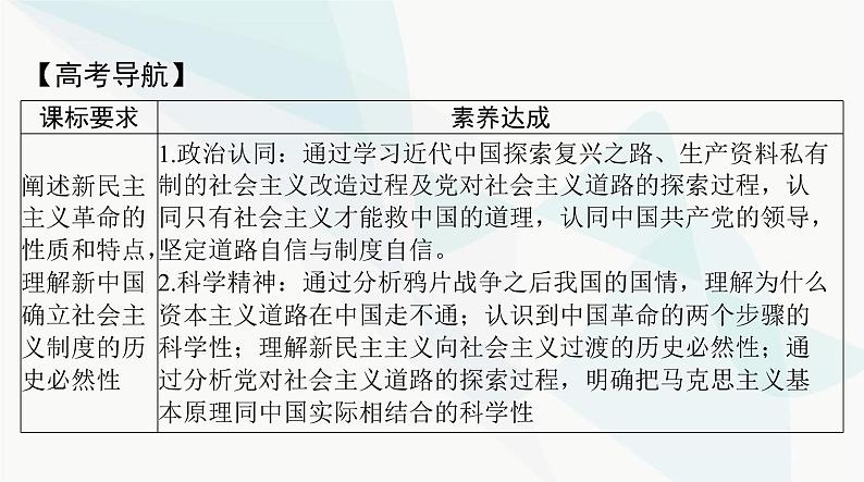 2024年高考思想政治一轮复习必修1第二课只有社会主义才能救中国课件02