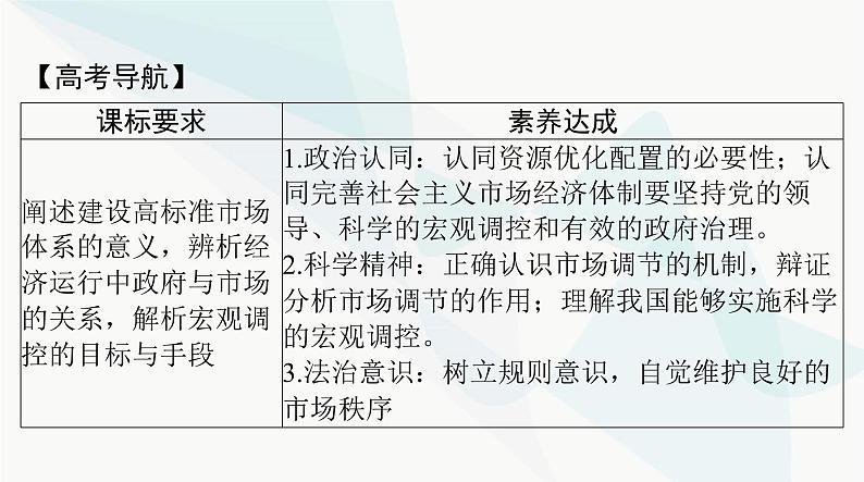 2024年高考思想政治一轮复习必修2第一单元第二课我国的社会主义市场经济体制课件第2页