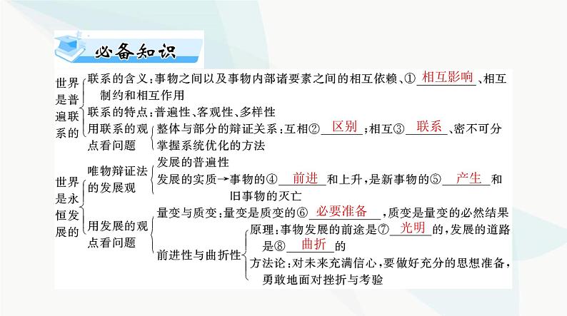 2024年高考思想政治一轮复习必修4第一单元第三课把握世界的规律课件03