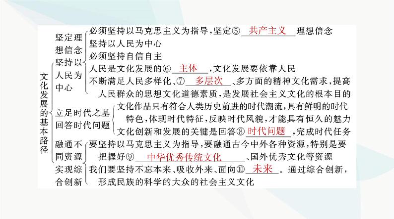 2024年高考思想政治一轮复习必修4第三单元第九课发展中国特色社会主义文化课件第5页