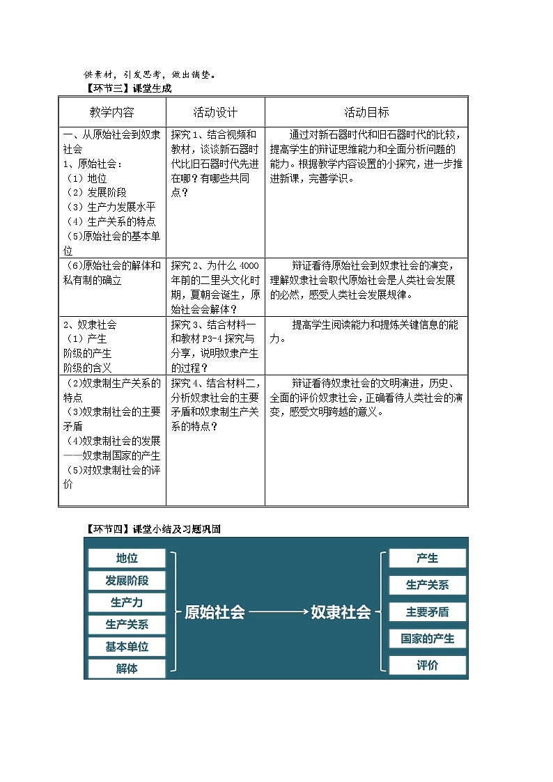 高一政治统编版必修一1.1原始社会的解体和阶级社会的演进 教案02