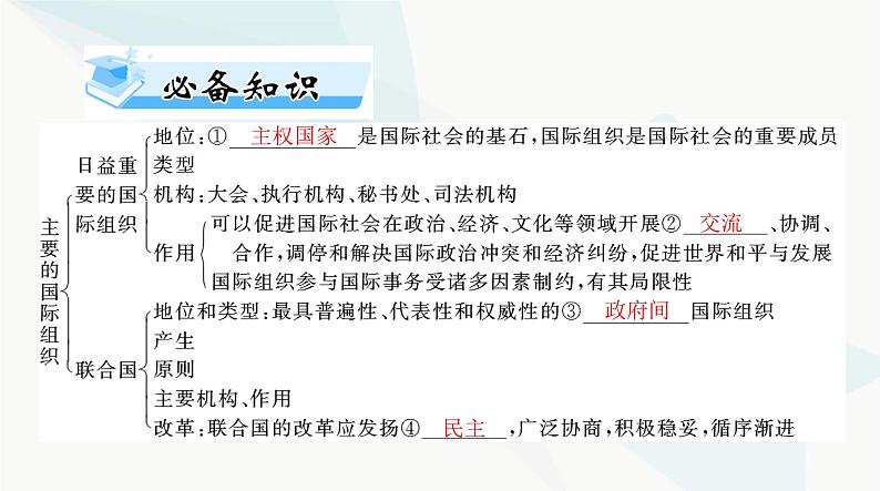 2024年高考思想政治一轮复习选择性必修1第四单元国际组织课件第3页