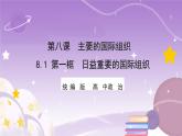 統(tǒng)編版高中思想政治選擇性必修1《當(dāng)代國際政治與經(jīng)濟》8.1日益重要的國際組織 課件+素材