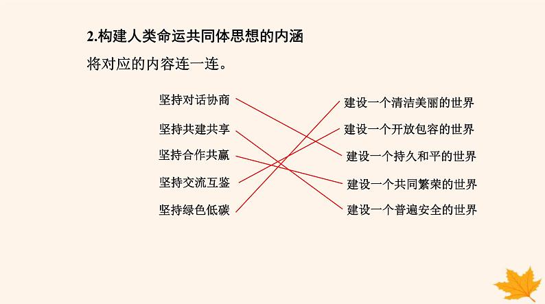 新教材2023高中政治第二单元世界多极化第五课中国的外交第二框构建人类命运共同体课件部编版选择性必修1第4页