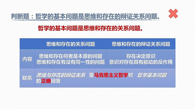 高中政治统编版必修四1.2哲学的基本问题课件PPT06