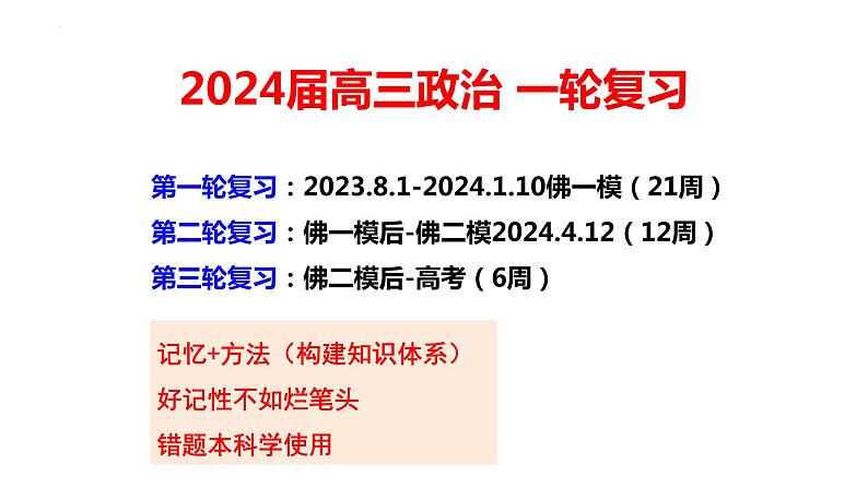 第一课 社会主义从空想到科学、从理论到实践的发展 课件-2024届高考政治一轮复习统编版必修一中国特色社会主义第1页