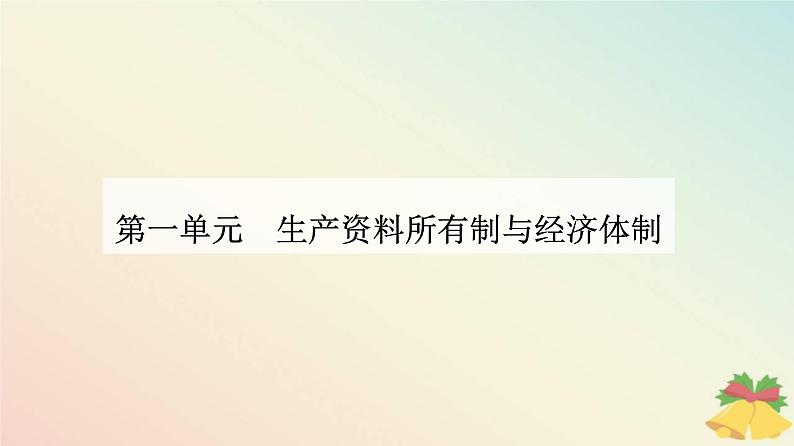 新教材2023高中政治第一单元生产资料所有制与经济体制第一课我国的生产资料所有制第二框坚持“两个毫不动摇”课件部编版必修201