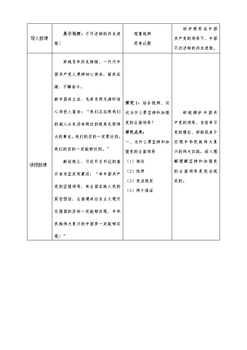 3.1《坚持党的领导》课件+教案+素材-人教统编版道法必修3政治与法治02