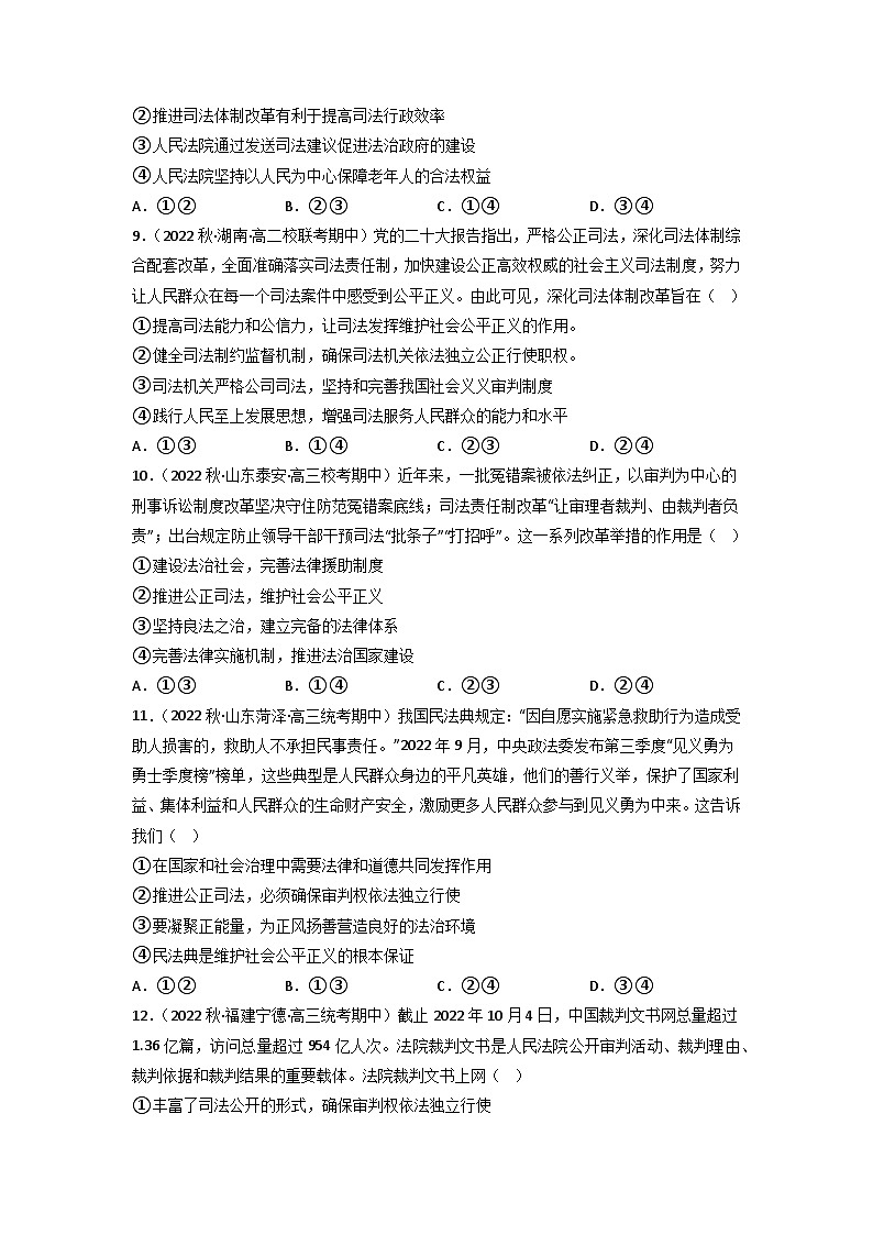 【大单元】9.3 公正司法 课件+练习+视频03