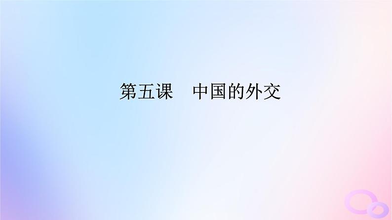 2024版新教材高考政治全程一轮总复习选择性必修1第二单元世界多极化第五课中国的外交课件01