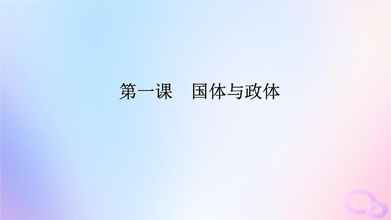 2024版新教材高考政治全程一轮总复习选择性必修1第一单元各具特色的国家第一课国体与政体课件01