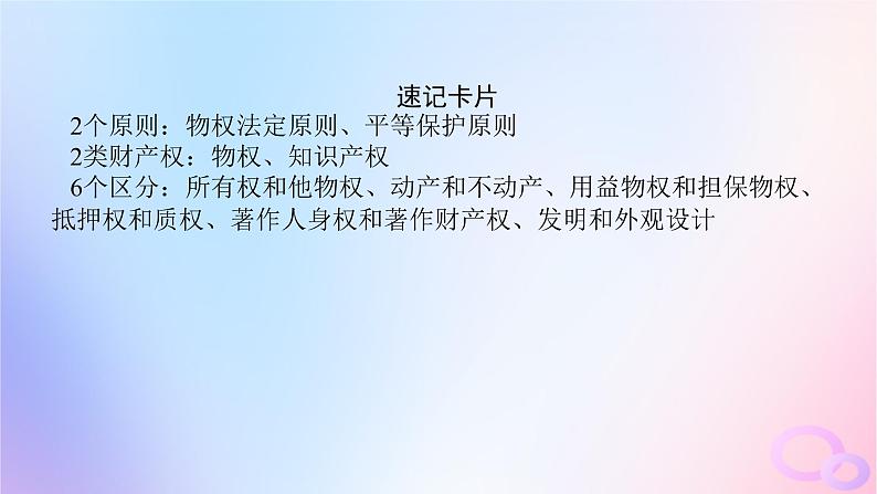 2024版新教材高考政治全程一轮总复习选择性必修2第一单元民事权利与义务第二课依法有效保护财产权课件08