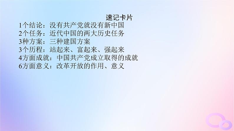 2024版新教材高考政治全程一轮总复习必修3第一单元中国共产党的领导第一课历史和人民的选择课件第8页