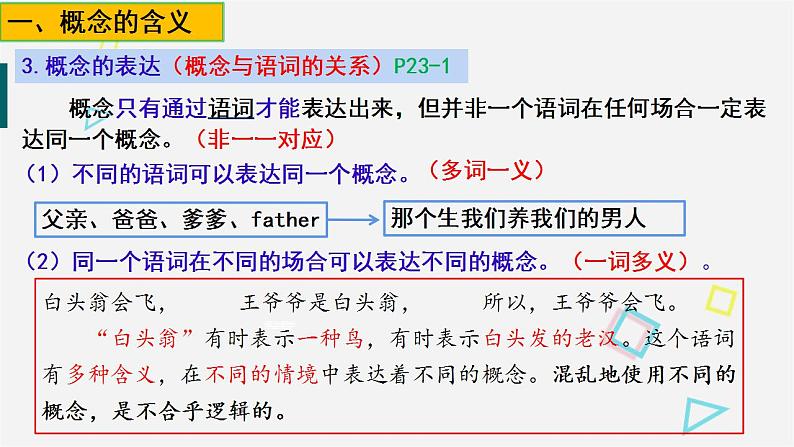 4.1概念的概述课件PPT第8页