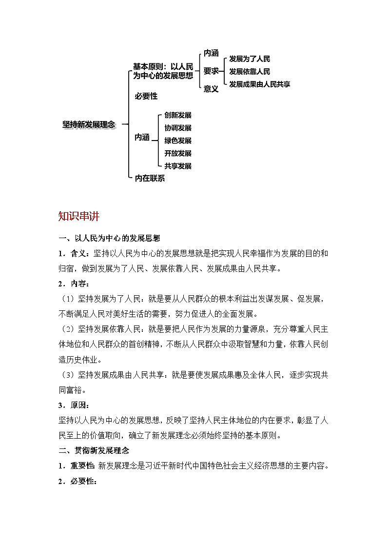 【同步讲义】统编版高中政治必修二：3.1 坚持新发展理念 讲义（知识精讲+必备术语+分层提分）02