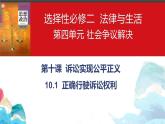 10.1正确行使诉讼权利(1)课件PPT