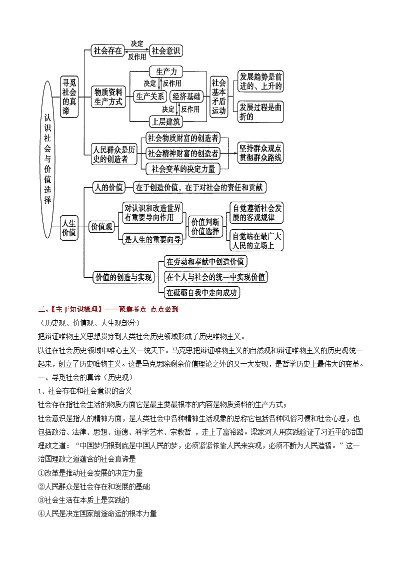 高考政治备考优生百日闯关系列专题12历史唯物主义 含解析第2页