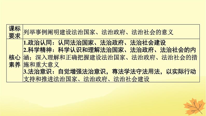 2024版高考政治一轮总复习必修3第八课法治中国建设课件02