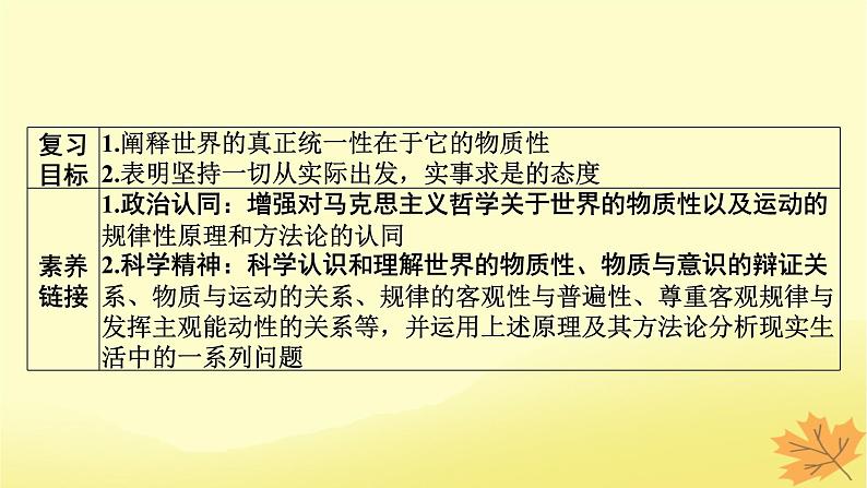 2024版高考政治一轮总复习必修4第一单元探索世界与把握规律第二课探究世界的本质课件02