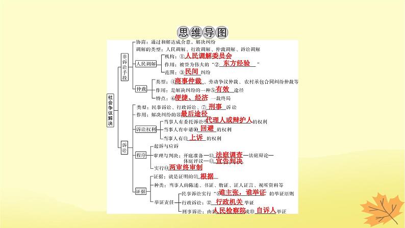2024版高考政治一轮总复习选择性必修2第四单元社会争议解决课件03