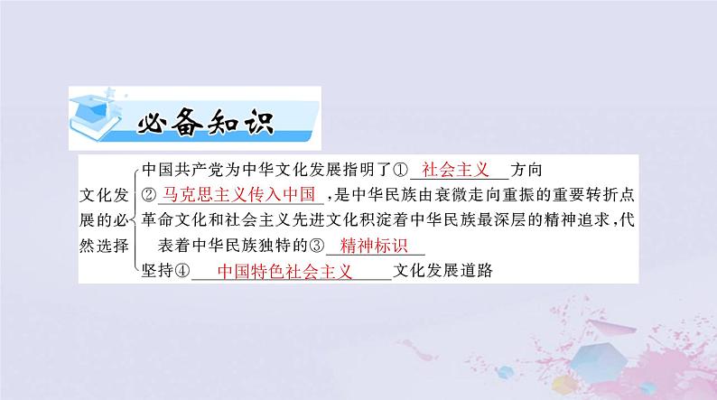 2024届高考政治一轮总复习第四部分必修4第三单元第九课发展中国特色社会主义文化课件04