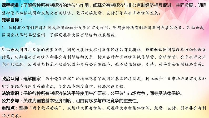 1.2坚持“两个毫不动摇” 课件2023-2024学年高中政治统编版必修二第3页