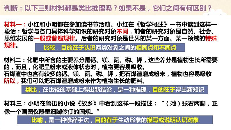 7.2类比推理及其方法 课件-2022-2023学年高中政治统编版选择性必修三逻辑与思维07