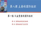 第八课 主要的国际组织 课件-2024届高考政治一轮复习统编版选择性必修一当代国际政治与经济